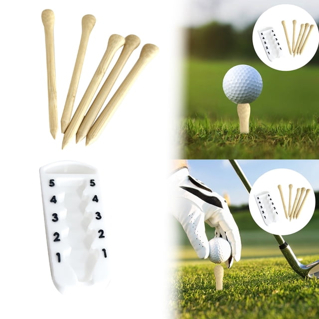 Tee Height Adjuster Tool for Driving Range Practice and Swing Training Aid