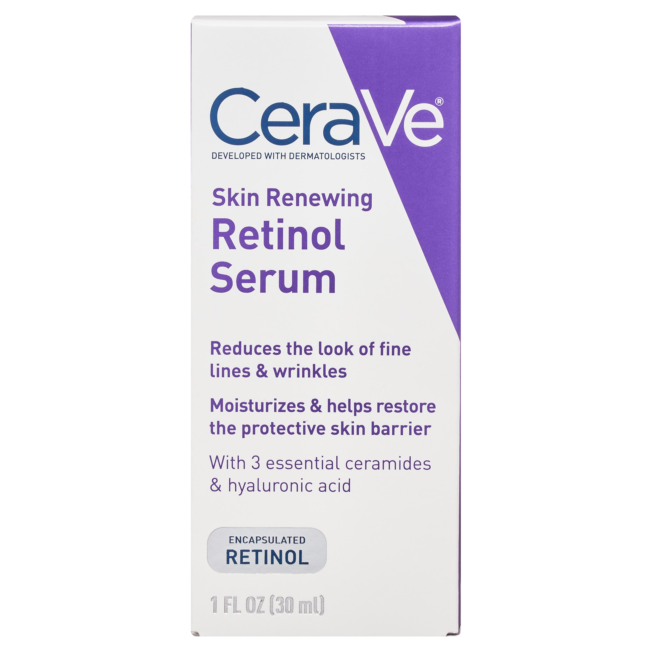CeraVe Skin Renewing Retinol Face Serum with Niacinamide & Hyaluronic Acid for All Skin Types, 1 fl oz - image 4 of 12