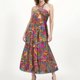 thumbnail image 1 of WILLBEST Vestidos Largos Frontera Europa Y Estados Unidos Primavera Y Verano Nuevo Vestido De Fiesta Estampado Con Abertura Y Encaje Belleza Para Mujer, 1 of 3