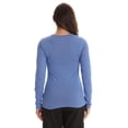thumbnail image 3 of Just Love Women’s Underscrub Long Sleeve T-Shirt Plain Undershirt Tee (Ceil, X-Large), 3 of 3