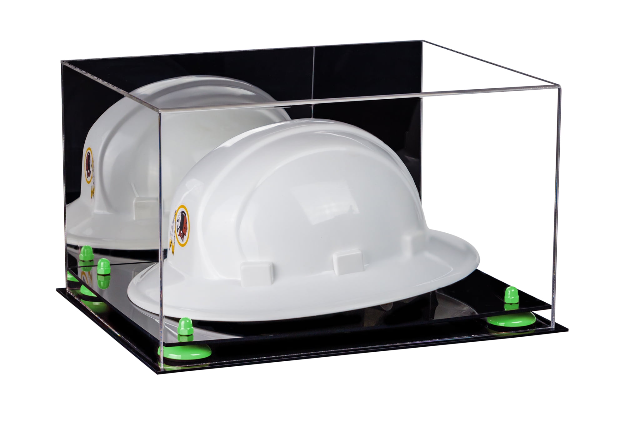 Deluxe Acrylic Large Helmet - Hard Hat Display Case with Mirror and ...