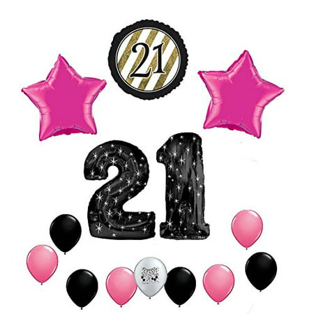 21st  Birthday  Party  Supplies  Sparkle Balloon Decoration 