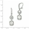 thumbnail image 3 of Cheryl M� Sterling Silver CZ French Wire Earrings, 3 of 3