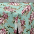 thumbnail image 4 of Peony Dog Crate Cover, Repetitive Classic Flowers Pastel Tone Pattern, Easy to Use Pet Kennel Cover Small Dogs Puppies Kittens, 7 Sizes, Seafoam Dried Rose, by Ambesonne, 4 of 6