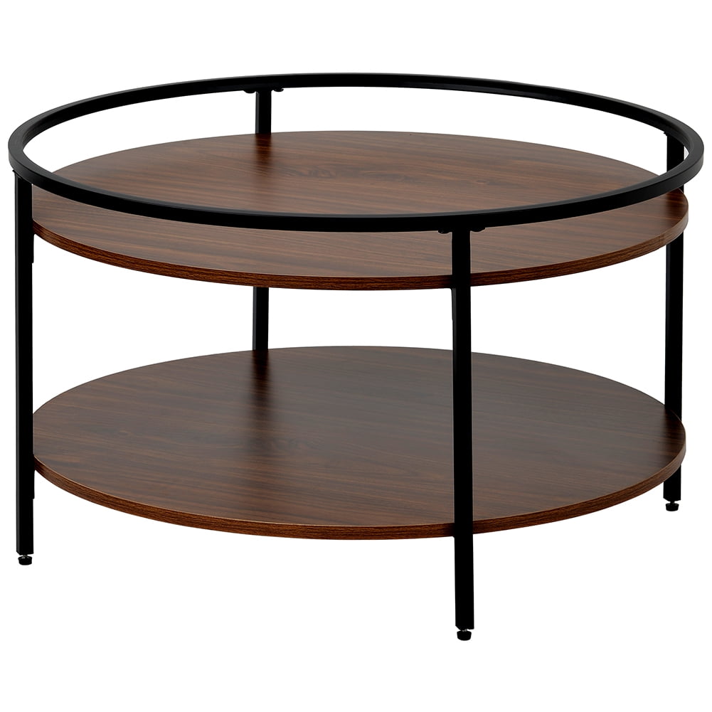 Private Jungle Modern Coffee Table with Storage for Living Room, Including Toptable & Sturdy Wood/Metal Base, Round w/Sink Top,Brown Private Jungle Modern Coffee Table with Storage for Living Room, Including Toptable & Sturdy Wood/Metal Base, Round w/Sink Top,Brown