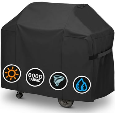 Heavy Duty BBQ Grill Cover for Outdoor Grill, 57 Inch – Waterproof, Weather Resistant, UV & Fade Resistant with Adjustable Straps- Gas Grill Cover for Weber, Genesis, Charbroil, etc.