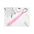 thumbnail image 4 of INSPIRE CHIC Men's Skinny Pretied Solid Color Zipper Ties Neck Adjustable Strap Wedding Groom Tie Pink One Size, 4 of 5
