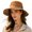 Yellow, variant on Sun Hats for Women Unisex Hat Western Cowboy Wide Brim Beach Hat Outdoor Activities Sun Protection Cap