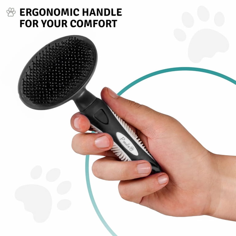 Poodlie Round Soft Bristle Hair Brush Pet Grooming Tool photo 8