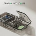 thumbnail image 4 of Pill Crusher Cutter Splitter,  3 in 1 Multi-Functional Pill Cutter Crusher, Portable Travel Purse Pill Box Case Holder, Medicine Grinder Container for Cutting Vitamin Tablet, 4 of 10