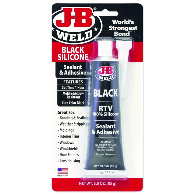 Sellador J-B Weld 31319, silicona RTV negra, 85 g