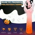 thumbnail image 4 of Gymax 12ft Inflatable Halloween Ghost Blow Up Decoration w/ Built-in Flame Light, 4 of 10