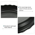 thumbnail image 4 of Uxcell 14" Plastic Wave Round Plant Pot Saucer Flower Drip Tray, Black 6 Pack, 4 of 5