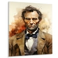 thumbnail image 2 of Designart "Presidential Portrait of Abraham Lincoln II" President/Political Metal Art Print, 2 of 5