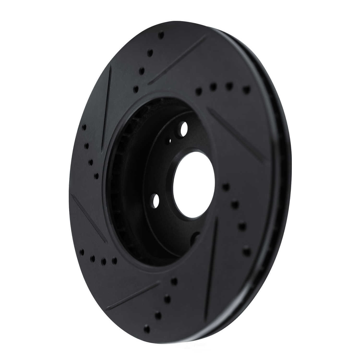 Dynamic Friction Company 633-91003R DFC Brake Rotor - Drilled And Slotted - Black