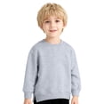 thumbnail image 4 of Zecgelong Kids Pullover Sweater Soft Casual Crewneck Top For Boys And Girls Comfortable Childrens Outerwear Daily Wear Play Outfit Gray,Size 3-4 Years, 4 of 7