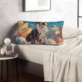 thumbnail image 6 of Honeii Colorful Sky Puppy Decorative Throw Pillow Case - Elevate Your Couch, Sofa, or Bed with Stylish Home Decor, Perfect Gift Idea-16"x24", 6 of 6