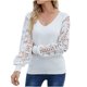 thumbnail image 1 of Blusa de punto de manga larga de moda sexy informal para mujer Pompotops FGAJ7587, 1 of 9