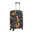 thumbnail image 3 of Xecao Colorful Fox print Elastic Luggage Cover, with double-sided print , is perfect for travel, business, and daily use (NOT included luggage!), 3 of 9