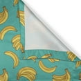 thumbnail image 5 of Ambesonne Banana Grommet Curtain, Tropic Fruit Vivid, 50" x 108", Teal Yellow, 5 of 6