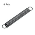 thumbnail image 3 of Uxcell Free Length Spring Steel Tension Spring Small Dual Hook Tension Spring Black 150mm 4 Pcs, 3 of 6