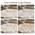 thumbnail image 7 of ODIKA 4'x6' Beige Oatmeal Abstract Flowing Washable Area Rug Contemporary Minimalist Dotted Accents Wavy for Dorm Room, Small Living Stain Resistant Low Profile, Easy Care, 7 of 7