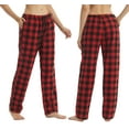 thumbnail image 3 of YUSHOW Womens Flannel Pajama Pants for Women Soft Plaid Pj Bottoms Lounge Pj Pants Size M, 3 of 8