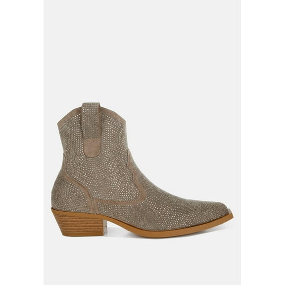 Costello Rhinestones Embellished Cowboy Boots