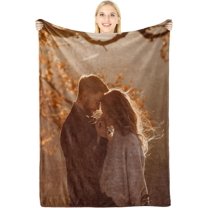 Personalised Gifts for Mum - Customizable Flannel Blanket with Photo and Text - Personalized Gifts for Mother's Day, Customized Christmas Birthday Gifts for Women, Best Mum Gifts
