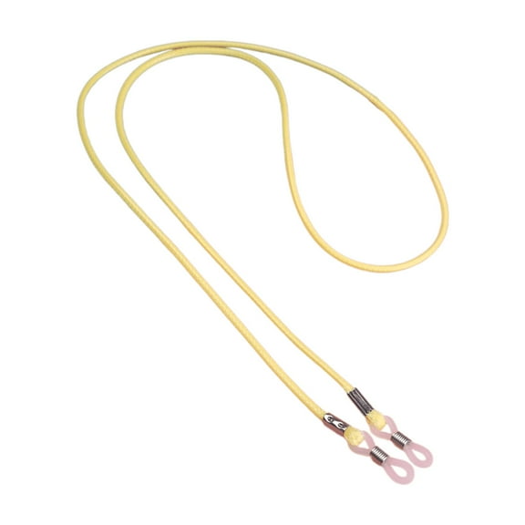 CCOCC Glasses Strap,Anti-Slip Eyeglass Chains for Women,Adjustable Comfortable Grip Kids Glasses Strap,Yellow