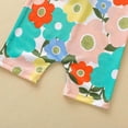 thumbnail image 5 of uublik Toddler Girl Swimsuit Flower Print Short Sleeve One-piece Swimsuit Hat Set, Sizes 6M-5T, 5 of 5