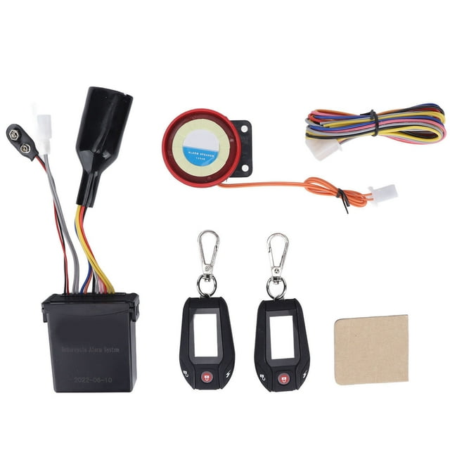 Motorcycle Alarm System LCD Display PKE Sensing Multifunction Anti Theft Device for Offroad Vehicle