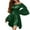 Green, variant on Enjoytime Halloween Dresses for Women Solid Color Crewneck Long Sleeve Mini Dress Elegant Wedding Guest Dress Gothic Clothes Beige M