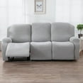 thumbnail image 6 of Waterproof Recliner Sofa Cover 3 Seater Stretch Elastic Couch Slipcover Lazy Boy Relax Armchairs Slipcover-grip Protects Cover (Dark Grey,3 Seater), 6 of 7