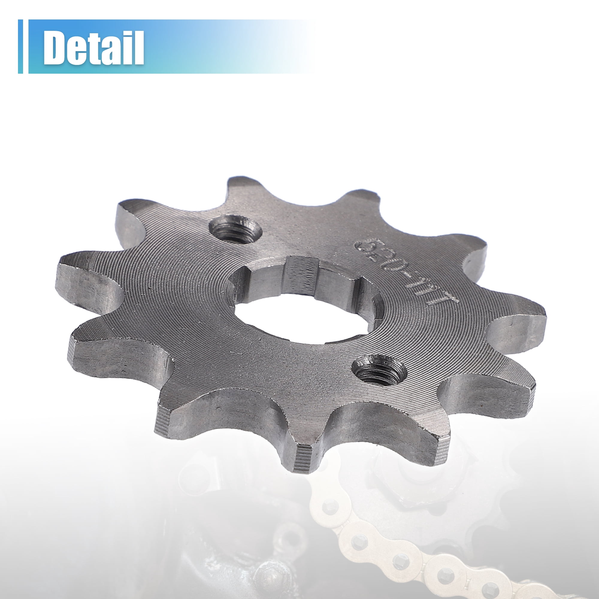 Unique Bargains Motorcycle Front Engine Sprocket for 50cc 70cc 110cc Silver 11 Teeth