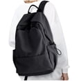 thumbnail image 1 of Mochila Coofay negra impermeable para mujer y hombre, 1 of 7