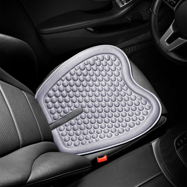 Cojín de asiento de coche con ventilación y respaldo, cómodo y fresco para verano, ideal para diversas situaciones, apto para todas las estaciones. Fundas de asiento de esponja.