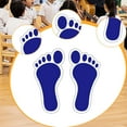 thumbnail image 6 of deevoka Barefoot Footprint Stickers Feet Spots for Business Factory Sensory Pathways Blue, 6 of 9