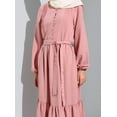 thumbnail image 3 of Dusty Rose - Modest Dress - Refka, 3 of 5