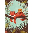 thumbnail image 2 of Fleck, Jay 11x14 Black Ornate Wood Framed with Double Matting Museum Art Print Titled - Sleeping Tiger, 2 of 4