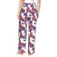 thumbnail image 2 of Bixox Women's Peonies Patterned Pajama Pants Loungewear, 2 of 5