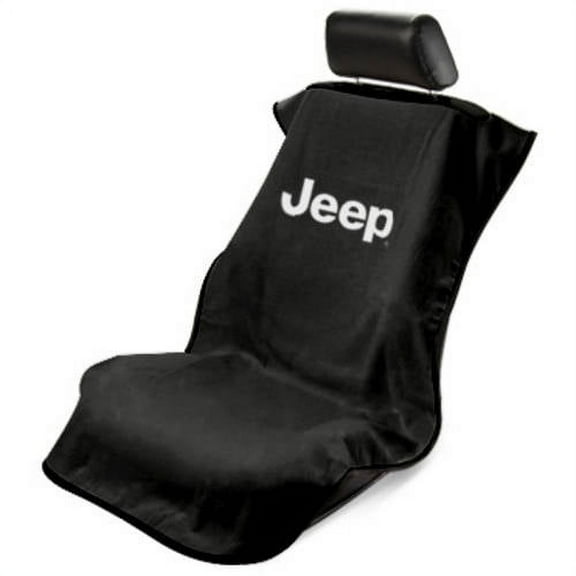 SeatArmour Jeep Letters Black Seat Armour
