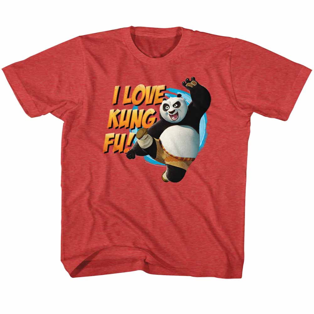 Kung Fu Panda Movie Love Kung Fu Red Heather Toddler Little Boys T ...