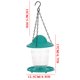 thumbnail image 3 of Alimentador De Pájaros Colgante, Bandeja De Semillas De Pájaros, Alimentador De Plástico Plegable Con Techo Para Decoración De Jardín Al Aire Libre Yuarrent PT002365-01, 3 of 6
