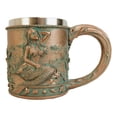 thumbnail image 2 of Rustic Nautical Ocean Coral Reef Mermaid With Sea Stars Shells Coffee Tea Mug, 2 of 6