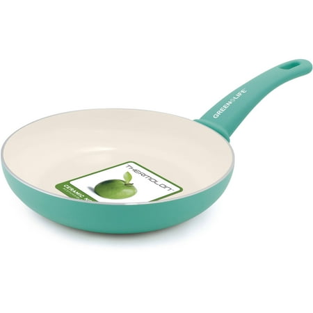 GreenLife Soft Grip 8" Healthy Ceramic Non-Stick Open Frypan - Walmart.com