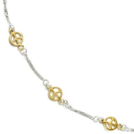 Sterling Silver Gold-Plated Anklet (9-10)