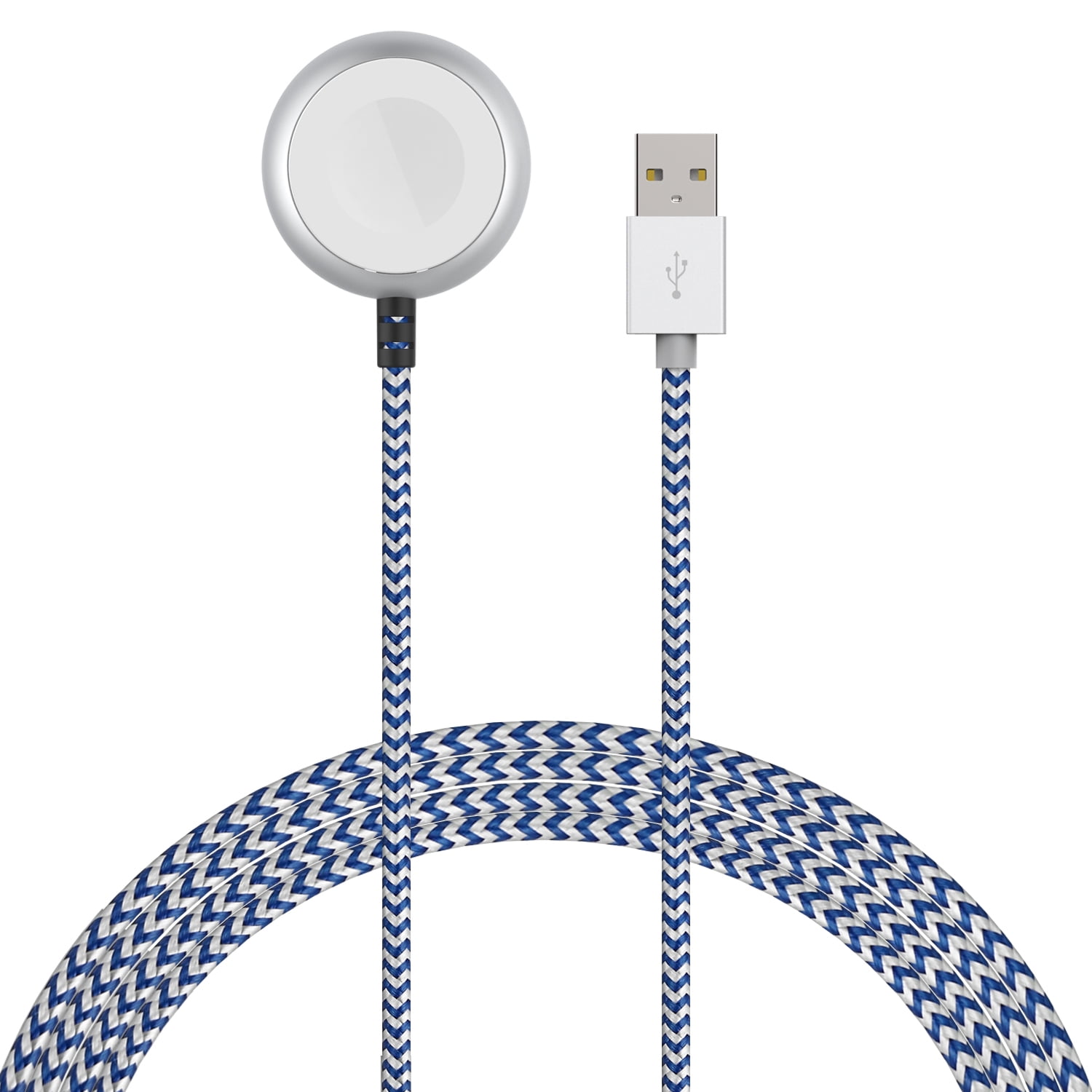 Mfi Certified Fast Wireless Charger Nylon Braided Cable With Original