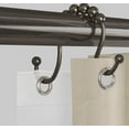 thumbnail image 5 of Oil Rubbed Bronze Finish Metal Double Slide Roller Glide Shower Curtain Hooks by Dependable Industries and Ships from USA if Purchased from Dependable, 5 of 5
