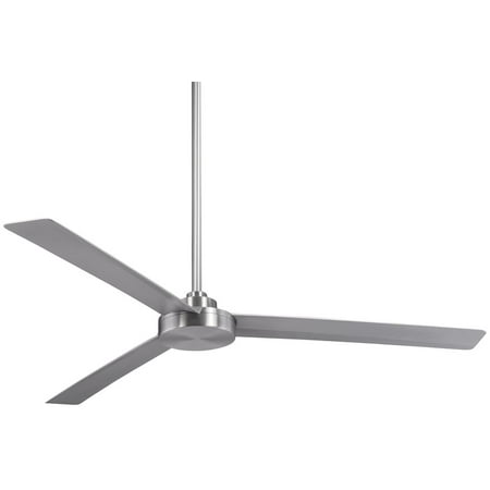 62" Minka Aire Modern Indoor Outdoor Ceiling Fan Brushed Aluminum Wet Rated for Patio Exterior House Home Porch Gazebo Garage Barn